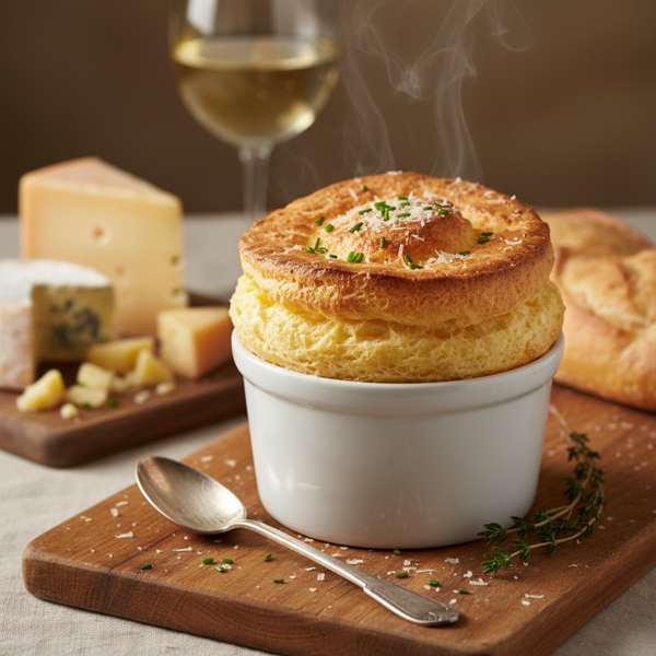 Elegant Cheese Soufflé (Soufflé Au Fromage) recipe