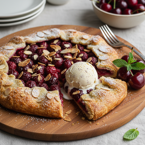 Elegant Cherry Almond Galette recipe