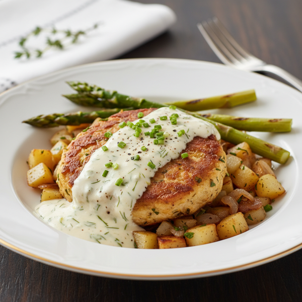 Elegant Chicken Hash with Creamy Sauce recipe