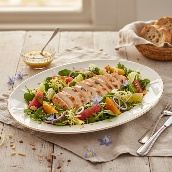 Elegant Citrus Chicken Salad Delight recipe