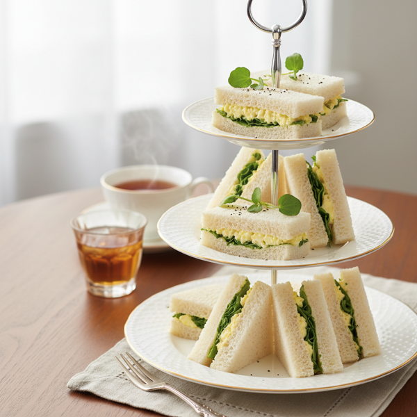 Elegant Egg and Watercress Tea Sandwiches recipe