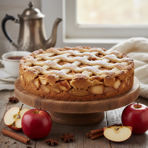 Elegant German Apple Shortbread Cake recipe