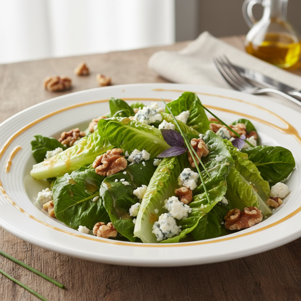Elegant Gorgonzola Walnut and Romaine Delight recipe