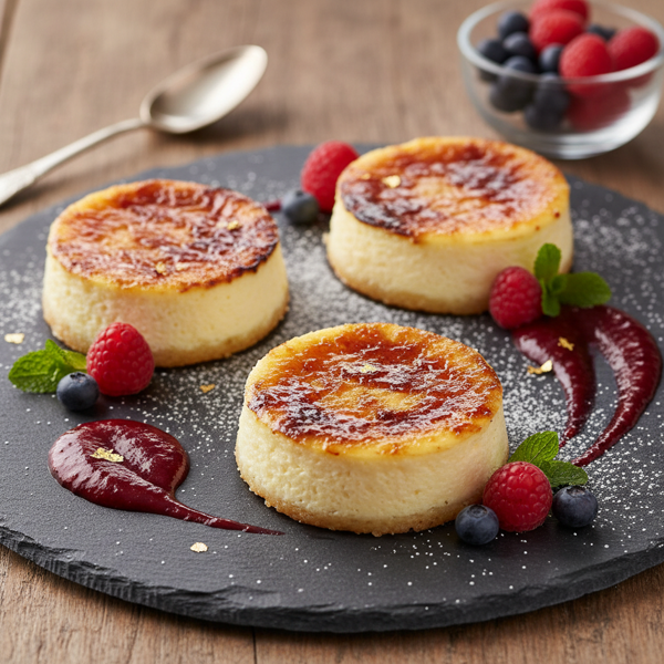 Elegant Inverted Cheesecake Medallions recipe