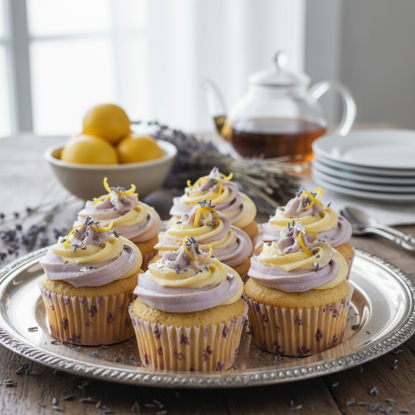 Elegant Lavender Lemon Bliss Cupcakes recipe