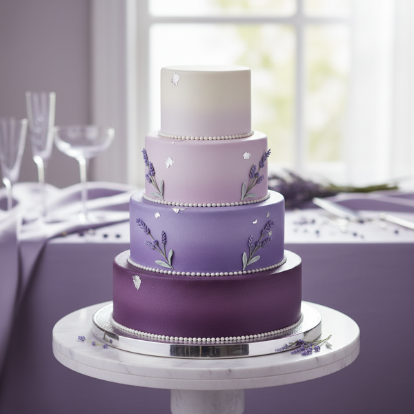 Elegant Lavender Ombre Celebration Cake recipe