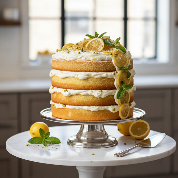 Elegant Lemon Mascarpone Layer Cake recipe