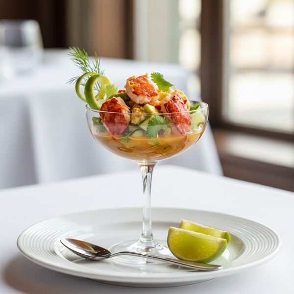 Elegant Lobster Cocktail with Zesty Dressing recipe