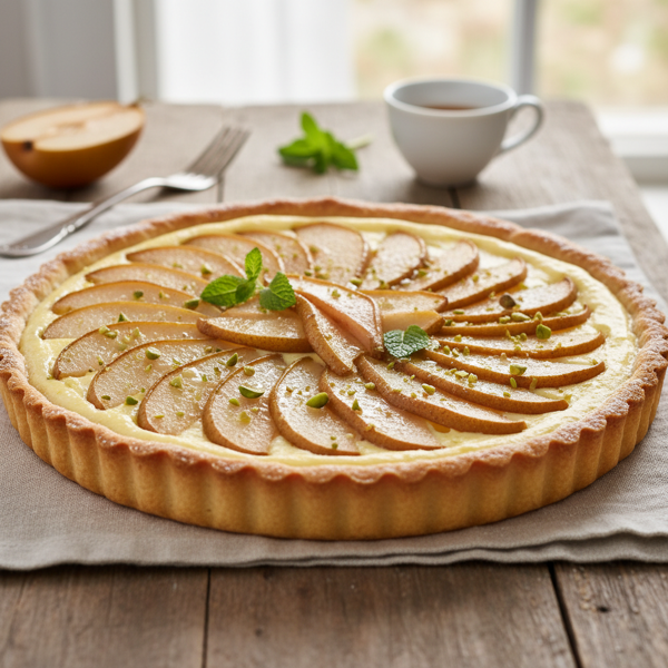 Elegant Pear Custard Tart recipe