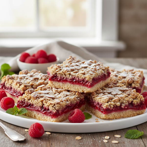 Elegant Raspberry Crumble Bars recipe