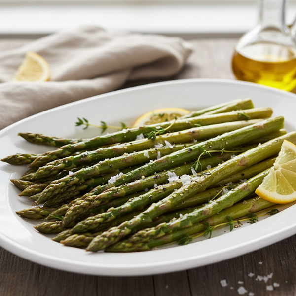 Elegant Roasted Asparagus with Olive Oil and Sea Salt recipe