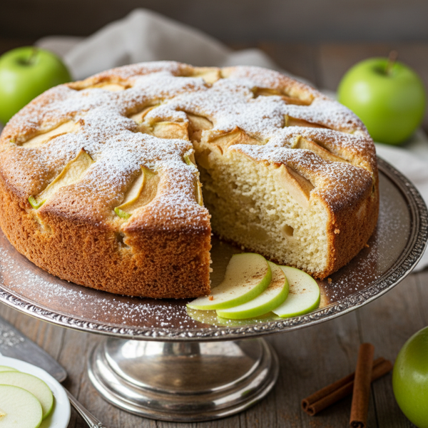 Elegant Russian Sharlotka with Granny Smith Apples recipe