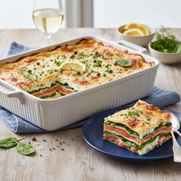 Elegant Salmon and Mascarpone Lasagna recipe