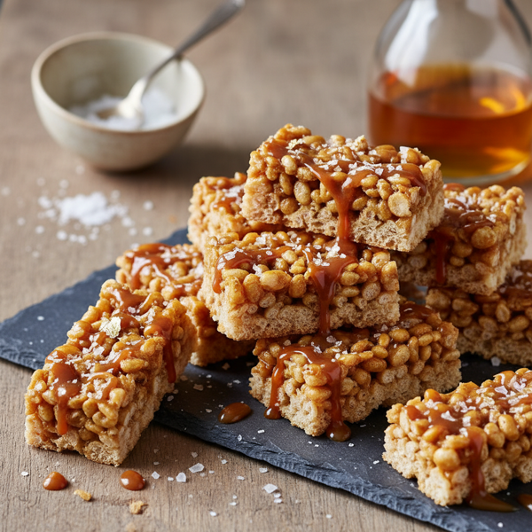 Elegant Salted Caramel Krispie Delights recipe