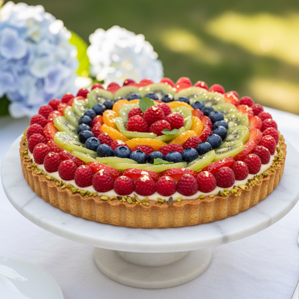 Elegant Seasonal Fresh Fruit Tart recipe