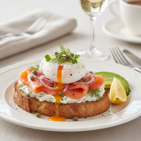 Elegant Smoked Salmon Brunch Stack recipe