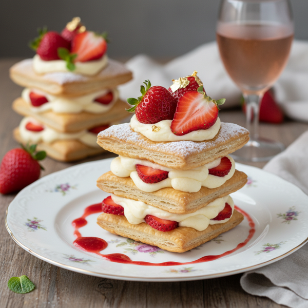 Elegant Strawberry Napoleons recipe