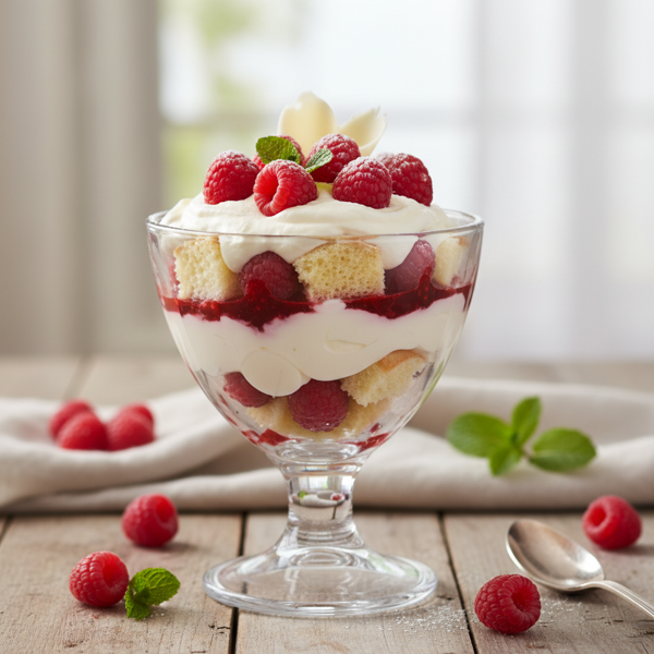 Elegant Vanilla-Raspberry Trifle recipe