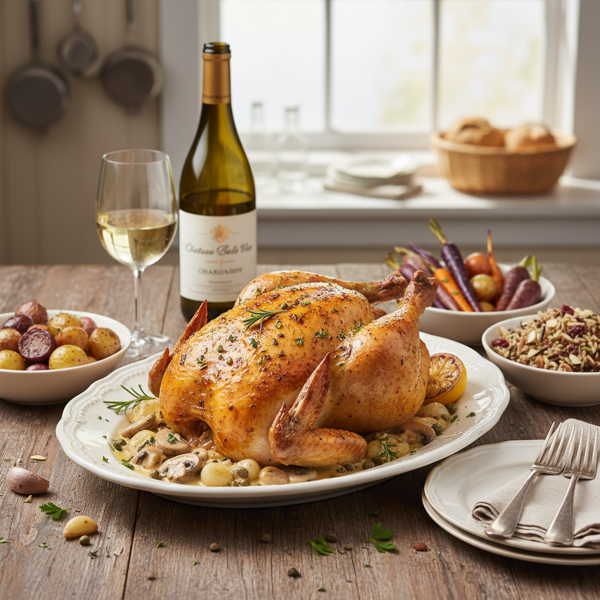 Elegant White Wine Chicken Delight recipe