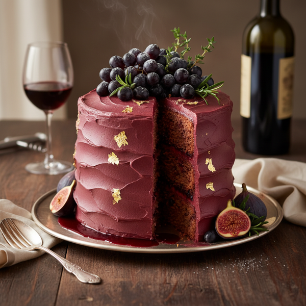 Elegant Wine-Infused Celebration Cake recipe