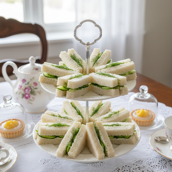 Elegantly Refreshing Cucumber Tea Sandwiches recipe