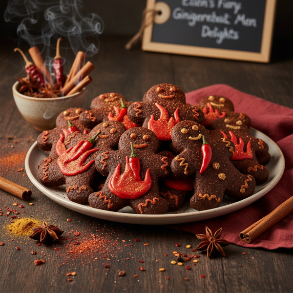Ellen's Fiery Gingerbread Men Delights recipe