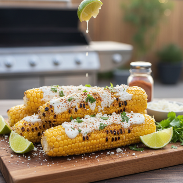 Elote Mexicano a la Parrilla recipe