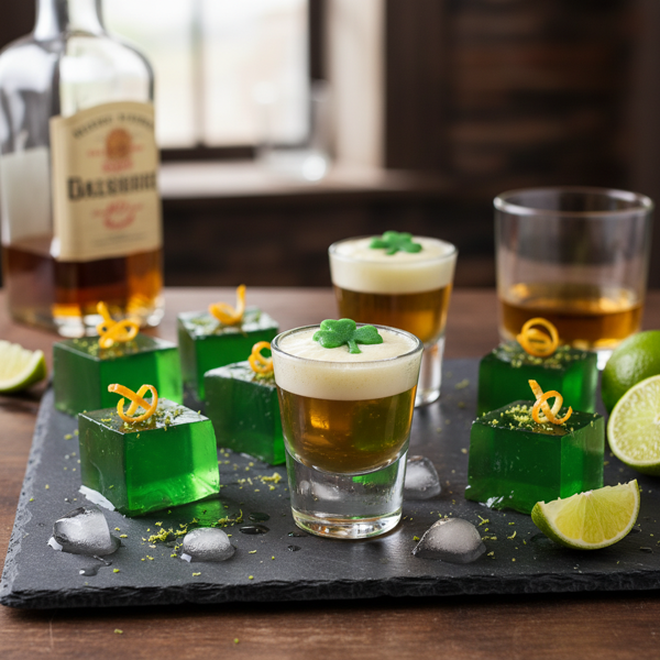 Emerald Isle Whiskey Sour Jell-O Delights recipe