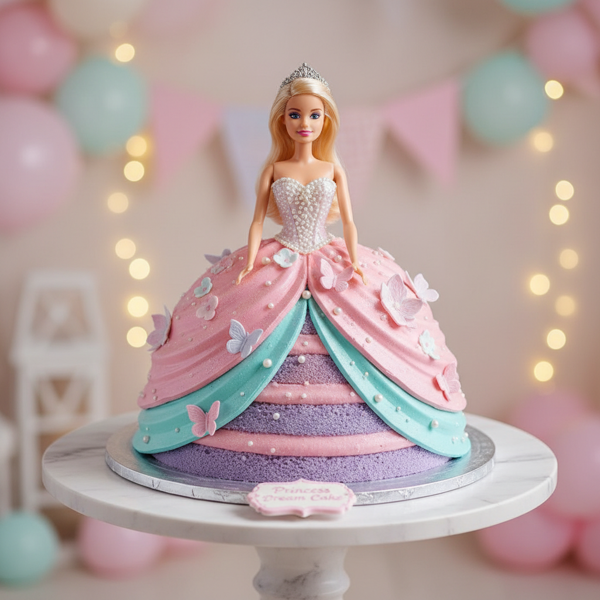 Enchanting Barbie Doll Birthday Cake recipe