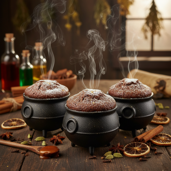 Enchanting Cauldron Spice Cakes recipe