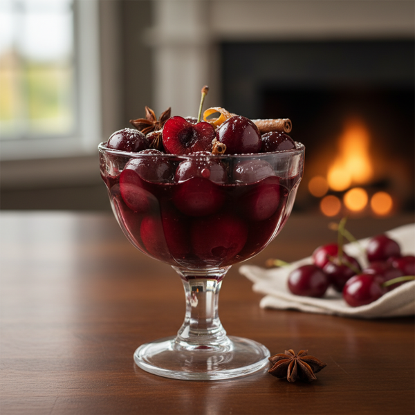 Enchanting Drunken Cherries recipe