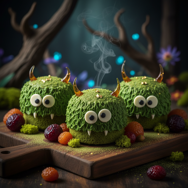 Enchanting Matcha Monster Cakes recipe
