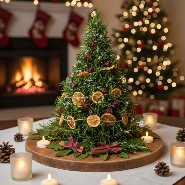 Enchanting Rosemary Festive Tree Centerpiece recipe