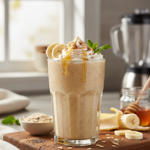 Energizing Banana Oatmeal Smoothie recipe