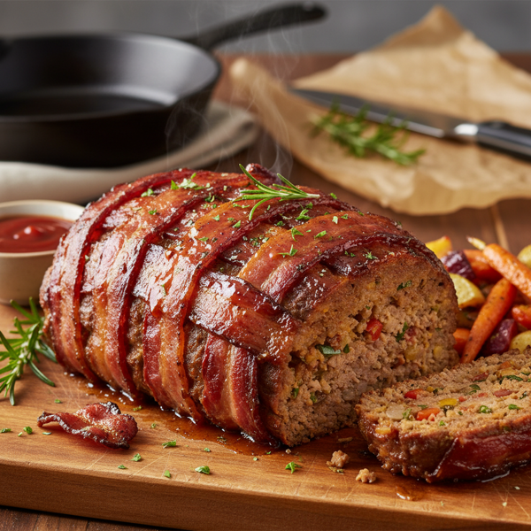Epic Bacon-Wrapped Meatloaf recipe