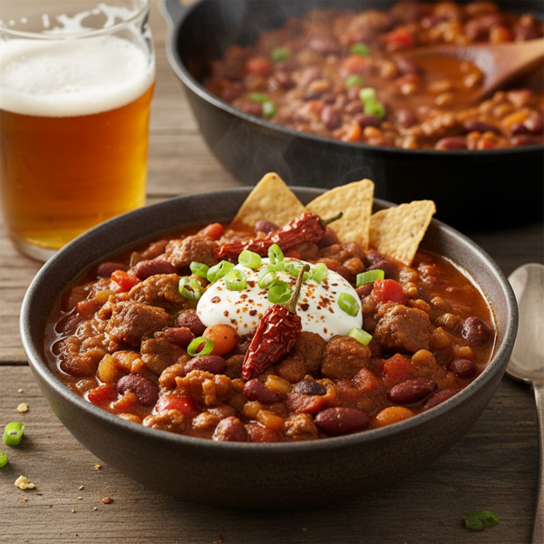Epic Beer-Braised Chili Delight recipe