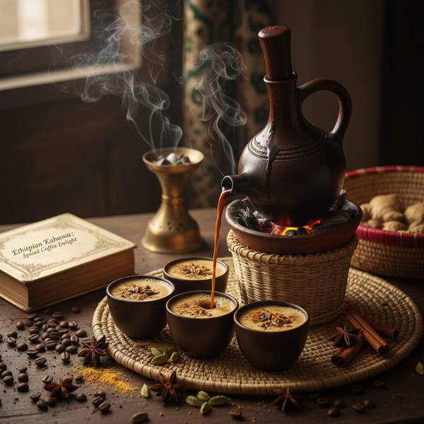 Ethiopian Kahawa: Spiced Coffee Delight recipe