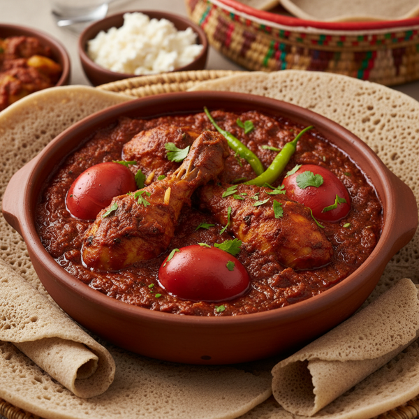 Ethiopian Spicy Braised Chicken with Berbere Sauce recipe