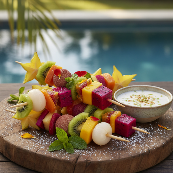 Exotic Fruit Fiesta Skewers recipe
