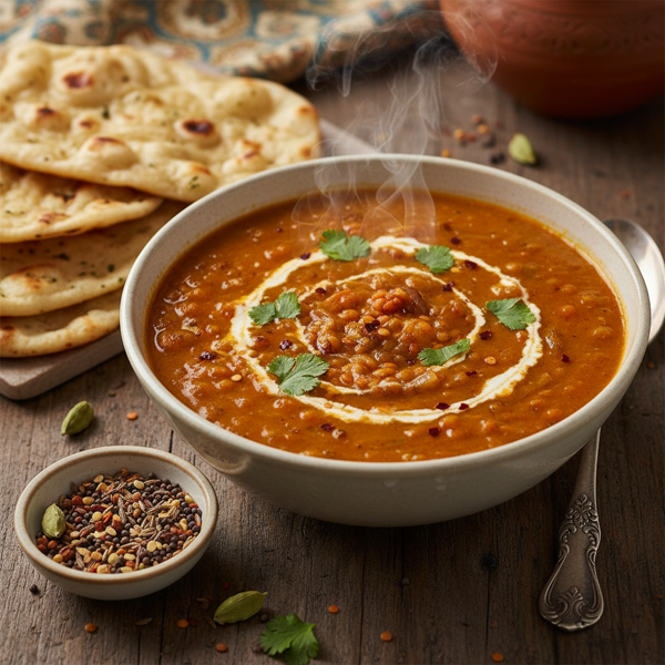 Exotic Indian Spiced Red Lentil Soup recipe