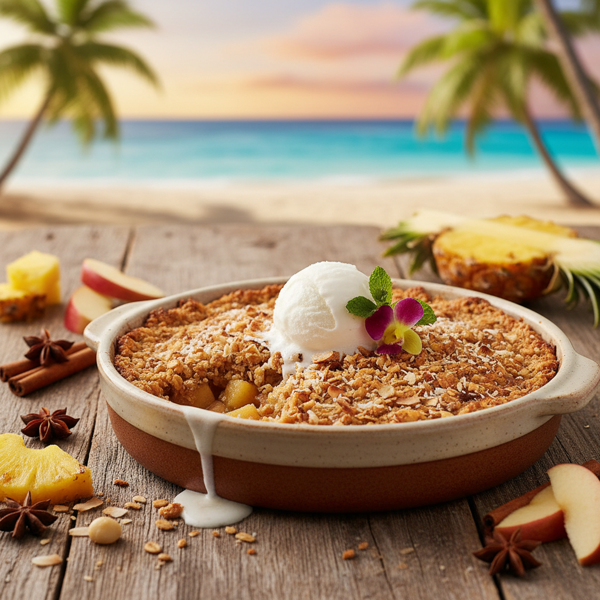 Exotic Island Apple-Pineapple Crisp recipe