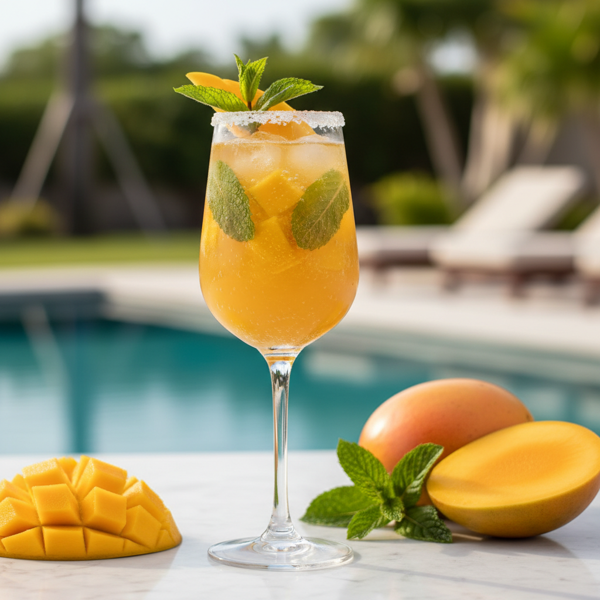 Exotic Mango Mint Bellini recipe