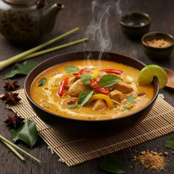 Exotic Thai Coconut Chicken Curry Soup recipe