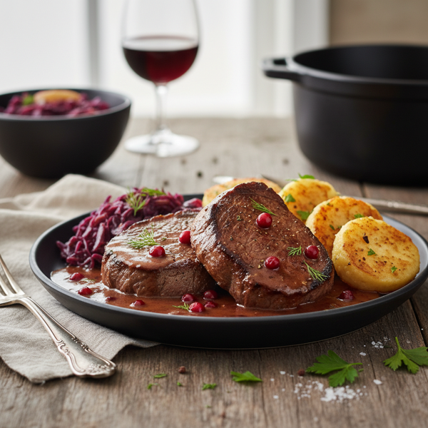 Express Gourmet Steak Sauerbraten recipe