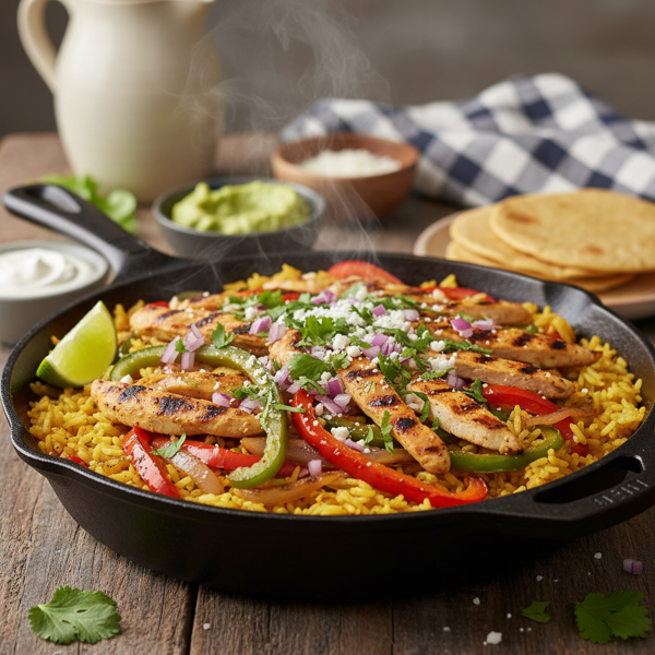 Fajita Chicken Rice Skillet recipe