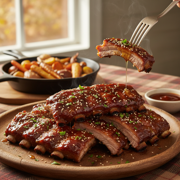 Fall-Off-The-Bone Honey BBQ Country Style Ribs recipe