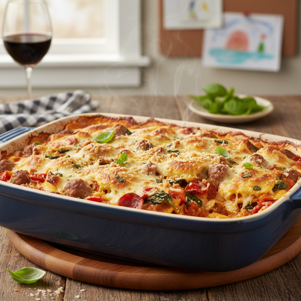 Family-Friendly Ravioli Bake recipe