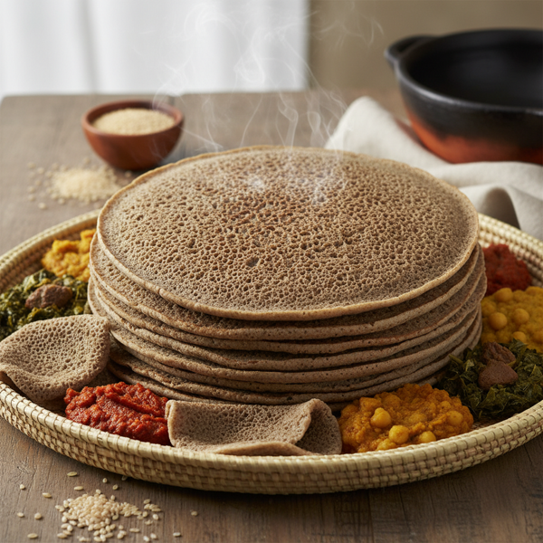 Fermented Teff and Barley Injera recipe