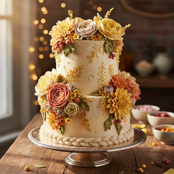 Festival Bloom Buttercream Cake recipe