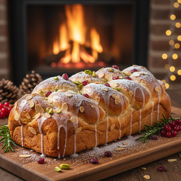 Festive Almond Challah Bread recipe